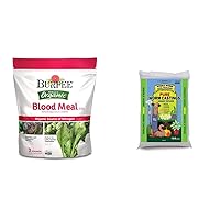 Burpee Organic Blood Meal Fertilizer + Wiggle Worm 100% Pure Organic Worm Castings - Natural Soil Amendments