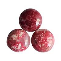 18mm Round Shape Beautiful Natural Pink Thulite Cabochon, Jewellery Making, Thulite Gemstone Suppliers, Wholesale Price, Smooth Polished