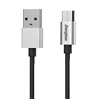 Premier Energizer Ultimate Android Charger Micro USB Cable Fast Charging USB 2.0 Syncing Braided Cord Metal Tip, 4ft 6ft 10ft
