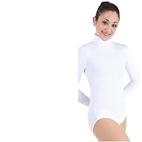 Body Wrappers Prowear« Zip Back Mock Turtleneck Leotard (BWP001) White, 1214