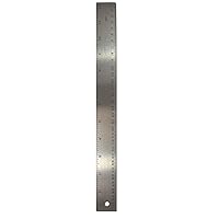 The Pencil Grip Stainless Steel Ruler, Metal Ruler With Cork Backing, 12 inch, Silver Ruler - TPG-152