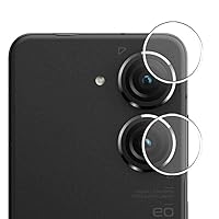 2 Pack Camera Lens Protector Film, compatible with ASUS Zenfone 9 TPU Camera Sticker （ Not Tempered Glass/Not Front Screen Protectors ）