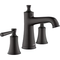 hansgrohe Joleena Transitional 2-Handle 3 7-inch Tall Bathroom Sink Faucet in Matte Black, 04774670