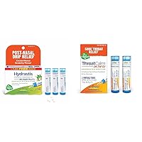 Boiron Homeopathic Post-Nasal Drip & Sore Throat Relief Medicine Bundle - Hydrastis Canadensis 6C (3 Count) & ThroatCalm On The Go (2 Count)