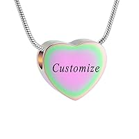 Cremation Jewelry Little Heart Urn Necklace for Ashes Stainless Steel Cremation Pendant Necklace Ashes Keepsake Holder