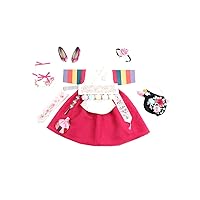 Korean Vivid Beautiful Hanbok First Birthday for Baby Girl Traditional Dress Clothes Dolbok Dol Party red
