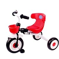 Kids' Foldable Trike Indoor Outdoor Toddlers Glide Tricycle Red