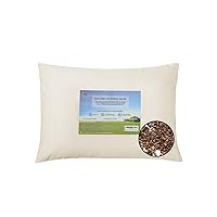 Organic Buckwheat Pillow for Sleeping - Queen Size 20''x26'', Adjustable Loft, Breathable for Cool Sleep, Cervical Support for Back and Side Sleepers(Tartary Buckwheat Hulls)