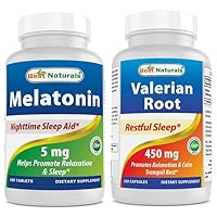 Best Naturals Melatonin 5 mg & Valerian Root 450 mg