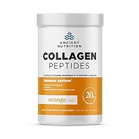 Collagen Peptides, Vitamin C and Probiotics, Hydrolyzed Collagen Peptides Powder for Healthy Immune System Support, Orange, Keto Friendly, 12 Servings, 20g Collagen per Serving