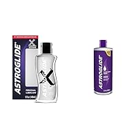 X Premium Silicone Personal Lubricant (5oz), Extra Long-Lasting Silky Lube & Liquid Personal Lubricant (12oz), Water Based Lube, Dr. Recommended Brand, FDA Cleared
