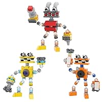 My Singings Anime Action Figure Building Bricks Set, 3 in 1 Wubbox Sing Monsters Cartoon Build-and-Display Model Toys, Collectible Horror Game Building Block Kit Gift for Kids Boys Girls Fans (290Pcs)