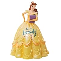 Enesco Disney Showcase Beauty and The Beast Belle Princess Expressions Figurine, 6 Inch, Multicolor