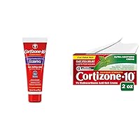 Cortizone 10 Maximum Strength Intensive Healing Eczema Lotion (3.5 oz.) and Ultra Soothing Anti-Itch Cream (2 oz.) Bundle