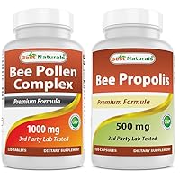 Best Naturals Bee Pollen Complex 1000 mg & Bee Propolis 500 mg