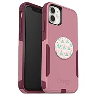 OtterBox Bundle: Commuter Series Case for SERIES Case for iPhone 11 - (CUPIDS WAY) + PopSockets PopGrip - (CACTUS POT)