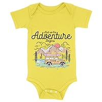 Ans So the Adventure Begins Baby Onesie - Cute Baby Present - Adventure Inspired Apparel