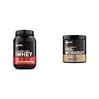 Optimum Nutrition Gold Standard 100% Whey Protein Powder 2 Pound and Pre-Workout 30 Servings