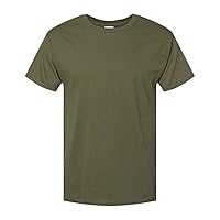 Hanes Unisex ComfortSoft® Cotton T-Shirt M Fatigue Green