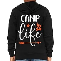 Camp Life Kids' Full-Zip Hoodie - Cool Trendy Hooded Sweatshirt - Themed Kids' Hoodie