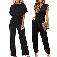 Happy Sailed Womens Jumpsuits for Wome Two Piece Casual Dressy Outfits Long Pants Rompers