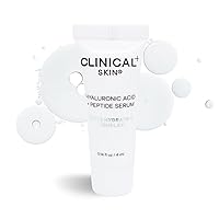 Clinical Skin 5-7 Day Deluxe Mini Trial Hyaluronic Acid + Peptide Serum, Medical-Grade Anti-Aging Formula, Quench Dehydrated Skin and Minimize Visible Signs of Aging (Sample Size)