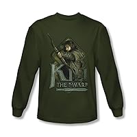 The Hobbit - Mens Kili Long Sleeve Shirt In Military Green