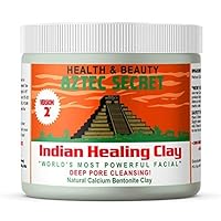 Indian Healing Clay 1 lb – Deep Pore Cleansing Facial & Body Mask – The Original 100% Natural Calcium Bentonite Clay – New Version 2