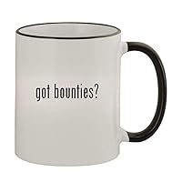got bounties? - 11oz Colored Handle and Rim Coffee Mug, Black