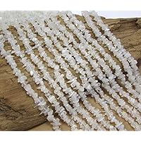 Natural White Rainbow Moonstone Heart Briolette Beads|6-7mm Tear Faceted Beads for Jewelry Making |7