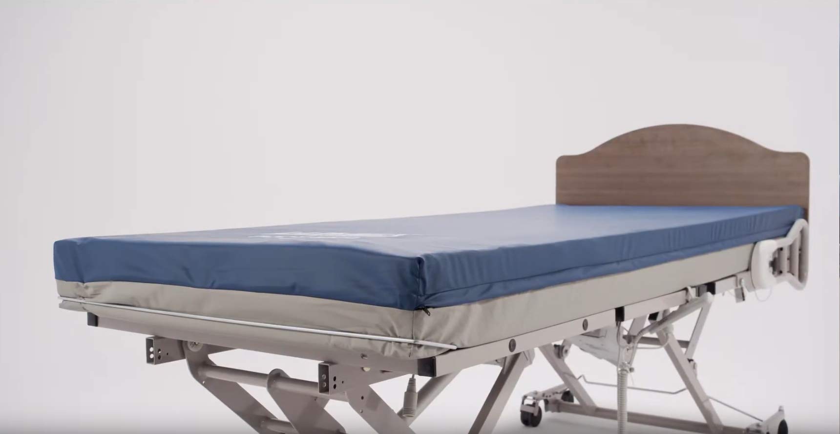 Lumex Select Foam Hospital Bed Mattress with Firm Side Rails & Soft Heel, 42x80