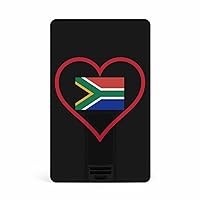 Love South_Africa Red Heart Card USB Flash Drive 32G/64G Business 2.0 Memory Stick Credit High Speed USB Drives Accessories