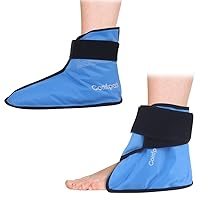 Ankle & Foot Ice Pack for Injuries Reusable, Hot Cold Therapy Ice Pack for Plantar Fasciitis, Achilles Tendonitis, Ankle Sprain, Swelling Foot, Heel Spur, Sport Injuries