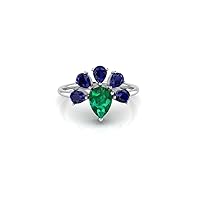 925 Sterling Silver Crown Ring For Women & Girls Natural Gemstone | Natural Gemstones | Valentine's Gift