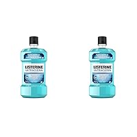 Listerine Ultraclean Oral Care Antiseptic Mouthwash, Everfresh Technology to Help Fight Bad Breath, Gingivitis, Plaque & Tartar, ADA-Accepted Tartar Control Oral Rinse, Cool Mint, 1 L (Pack of 2)