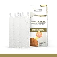 Active Scar Defense for New Scars, FDA-Cleared Silicone Scar Sheets, 6.3 Inch, X-Large, 30 Day Supply - Packaging May Vary