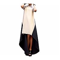 TopOk Women's Loosing Style Dress XXXXL Beige