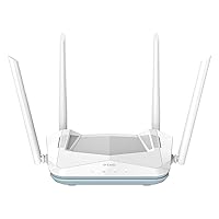 D-Link Eagle Pro Ai WiFi 6 Smart Internet Router (AX1800) - Optimized for Gaming & Streaming, Compatible with Alexa and Google, AX1800 (R18)