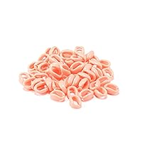 50Pcs/Pack Acrylic Chains Rings with Lobster Clasp Resin Chain Link Connectors for Jewelry Making Accessories,DIY Crafts(Size:16×11mm) (Orange)