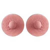 CHICTRY Silicone Nipple Cover Reusable Attachable Nipple and Areola Fake Boobs for Breast Forms Crossdresser Party Drag Queen