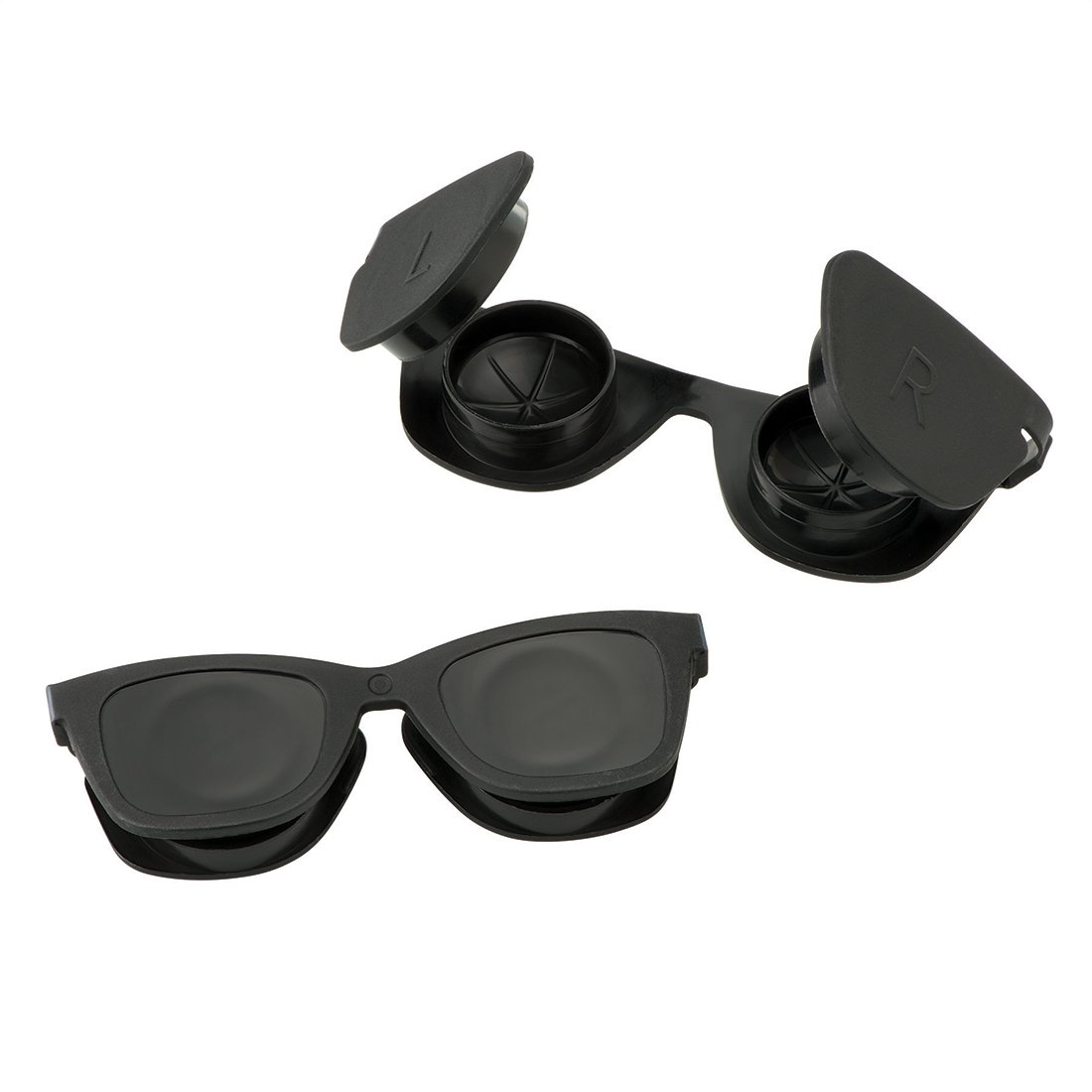 Black Sunglass Contact Lens Cases - Eye Care Accessories - 100 per Pack