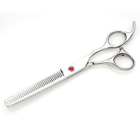 Household Stainless Steel Barber Scissors Set Direct Scissors Teeth Scissors Curved Scissors Bangs Thin Scissors Beauty Salon Scissors 银色牙剪