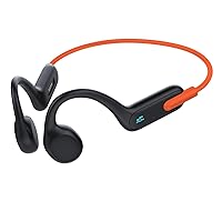 X19 Bone Conduction Headphones - Bluetooth 5.2, Open-Ear HD Mic, 12-Hour Playtime, Deep Bass Wireless Sports Headphones, Sweatproof for Running, Cycling, Hiking