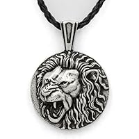 Lion necklace for men women 925 sterling silver pendant