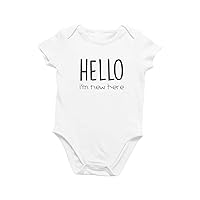 Organic GOTS certified baby onesie unisex bodysuit 0-18 months - Family Pregnancy Announcement