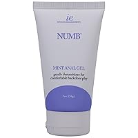 Doc Johnson Intimate Enhancements - Numb - Mint Anal Gel - Gently desnsitizes for Comfortable Backdoor Play - 2 oz. (56g)