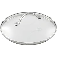 Green Pan, Glass Lid, 11.0 inches (28 cm), Stainless Steel Handle, Full Physical Strengthened, Dishwasher Safe, CC001078-001