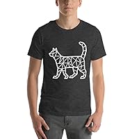 Mosaic Geometric Cat, Pre-Shrunk Ring-Spun Cotton Unisex t-Shirt