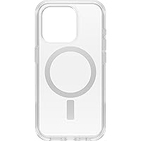 OtterBox iPhone 15 Pro (Only) Symmetry Series Clear Case - (Clear), snaps to MagSafe, ultra-sleek, raised edges protect camera & screen