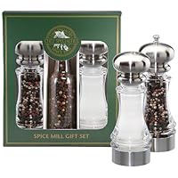 Chef Specialties 7 Inch Lehigh Pepper Mill and Salt Shaker Gift Set
